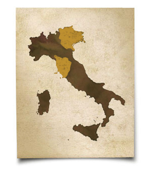 Map of Davinci Wine Regions